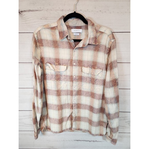Urban Outfitters Womens Multicolor Plaid Long Sleeve Flannel Button Down Shirt M - Picture 1 of 6